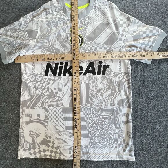 Nike F.C. Home Soccer Jersey Mens Medium White Gray Dri Fit CT2508-100 Med - Picture 6 of 14